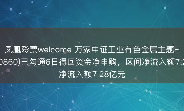 凤凰彩票welcome 万家中证工业有色金属主题ETF(560860)已勾通6日得回资金净申购，区间净流入额7.28亿元