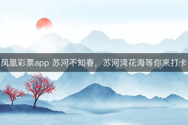 凤凰彩票app 苏河不知春，苏河湾花海等你来打卡