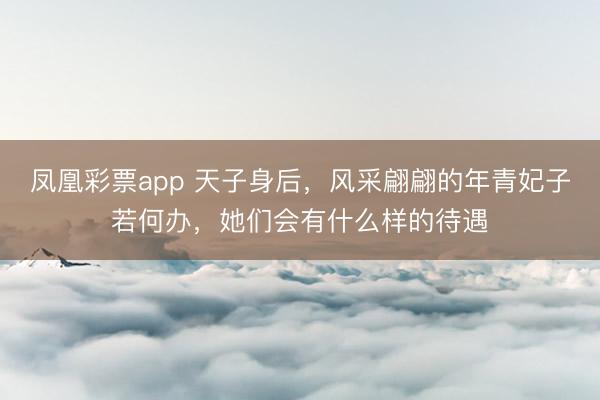 凤凰彩票app 天子身后，风采翩翩的年青妃子若何办，她们会有什么样的待遇